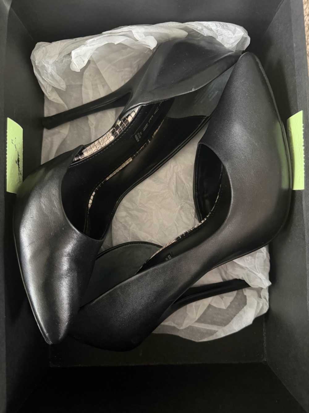 STEVEN by Steve Madden Classic Black Pointed-Toe High Heel Pumps